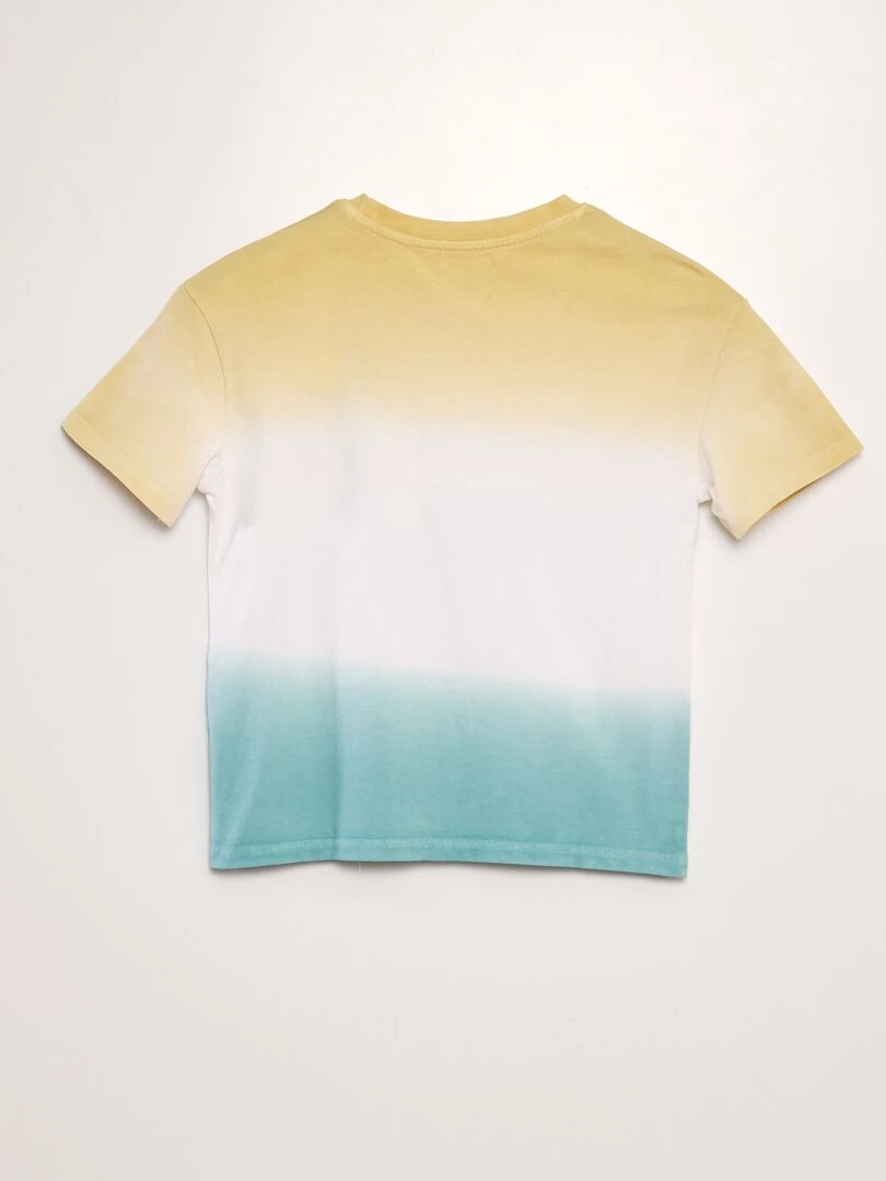 T shirt large tie and dye   Jaune