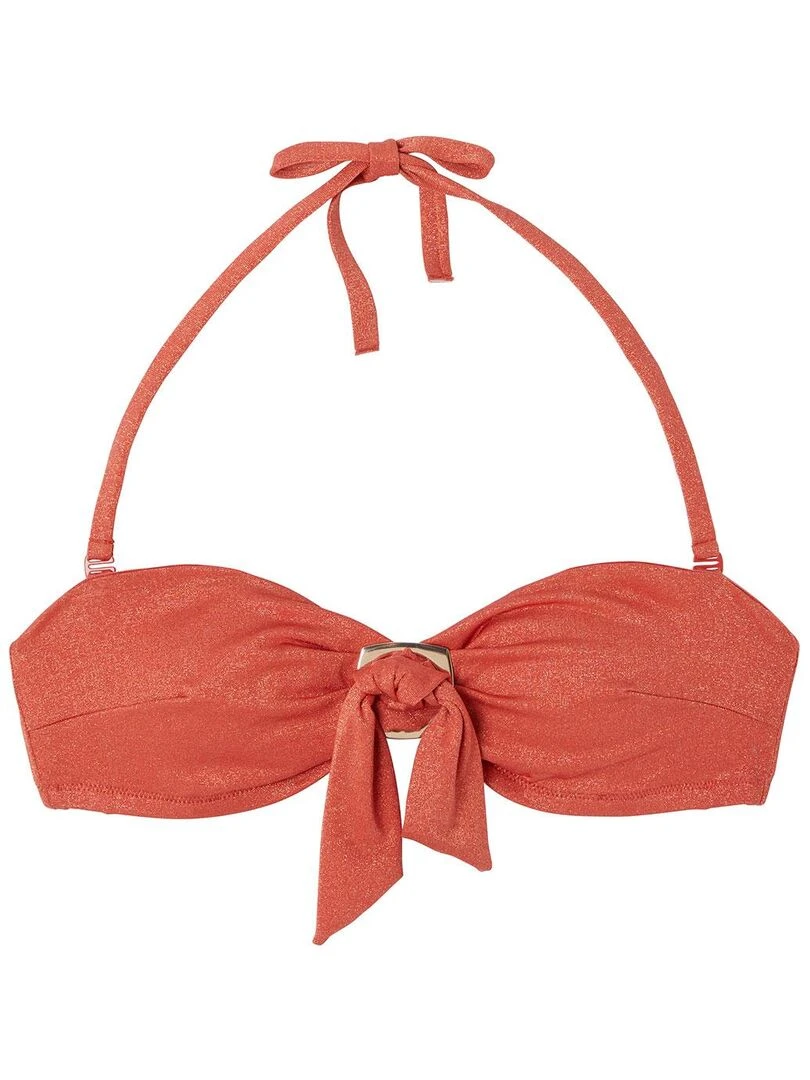 Haut de maillot de bain bandeau MAUI Camille Cerf & Pomm'Poire Orange