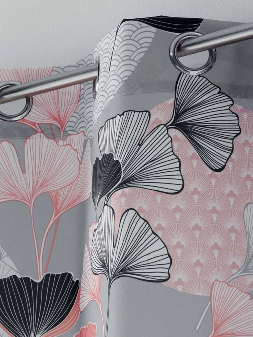 Rideau à œillets 140x260 Eden blush gris   Rose