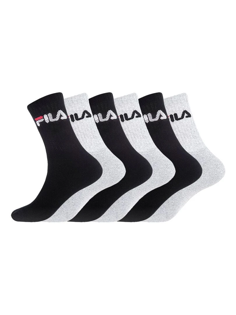 Lot de 6 Paires de Tennis homme Fila Gris