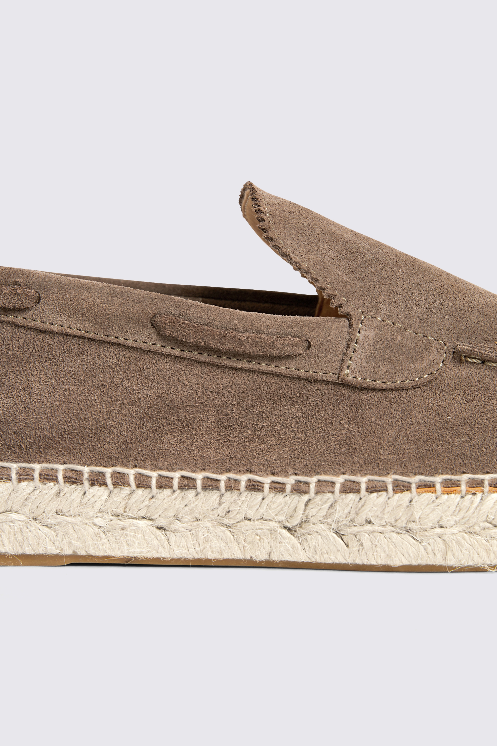 Taupe Suede Espadrille
