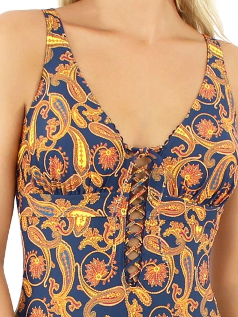 Maillot 1 pièce sans armatures bonnet CDE Caracas   Bleu