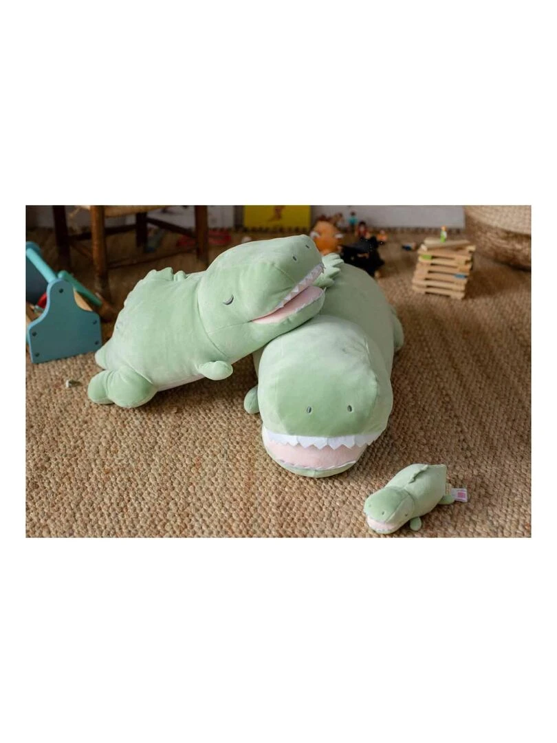 Peluche nemu nemu   TIRANO   Dinosaure   Taille S   17 cm   Vert