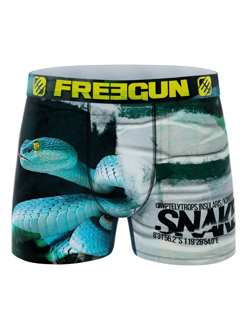 Lot de 5 boxers homme Wild Animals Freegun   Bleu