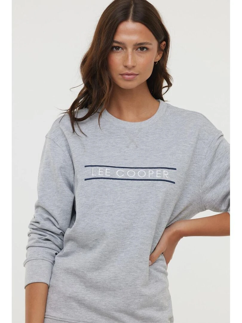 Lee Cooper Sweatshirt manches longues coton regular ERRA Bleu