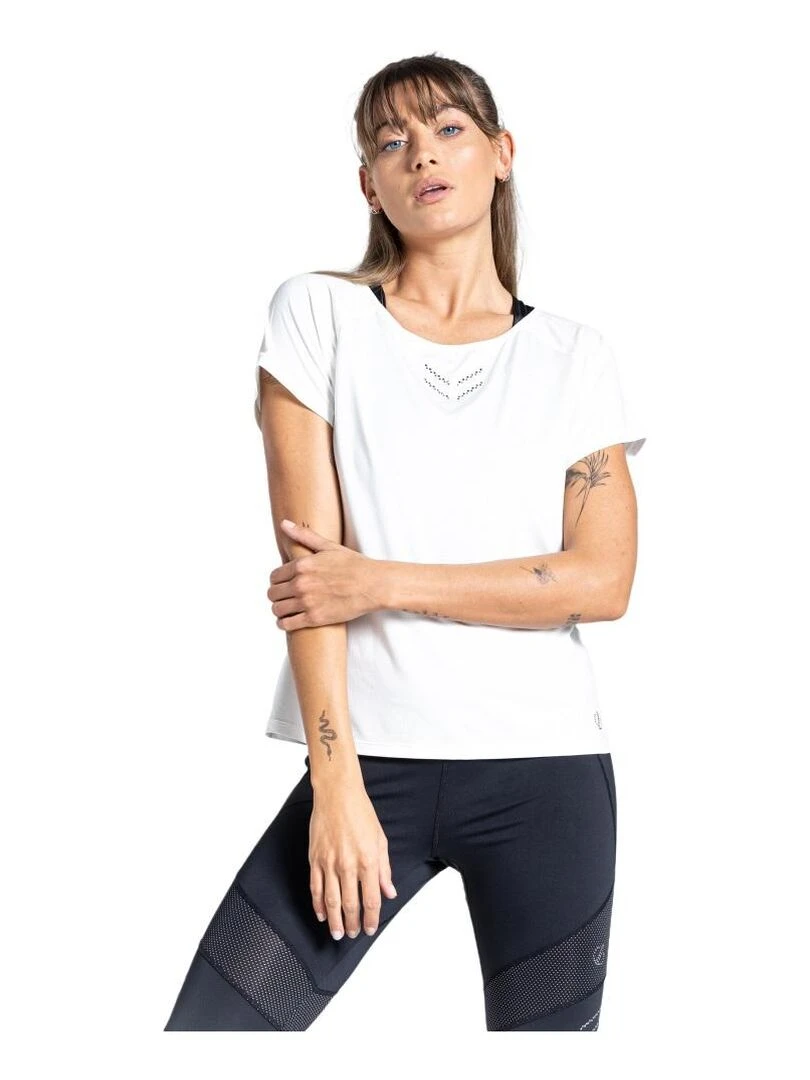 Dare 2B   T shirt CRYSTALLIZE   Blanc