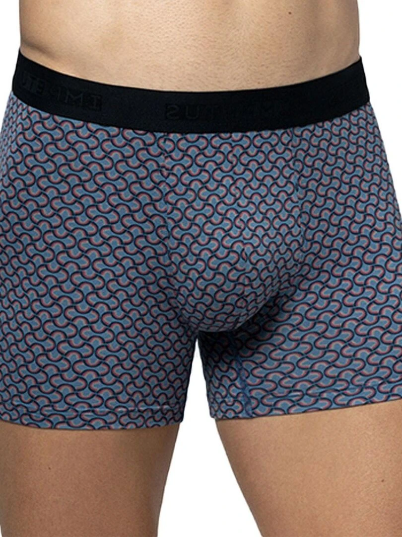 Boxer Dauville homme à motifs Bleu