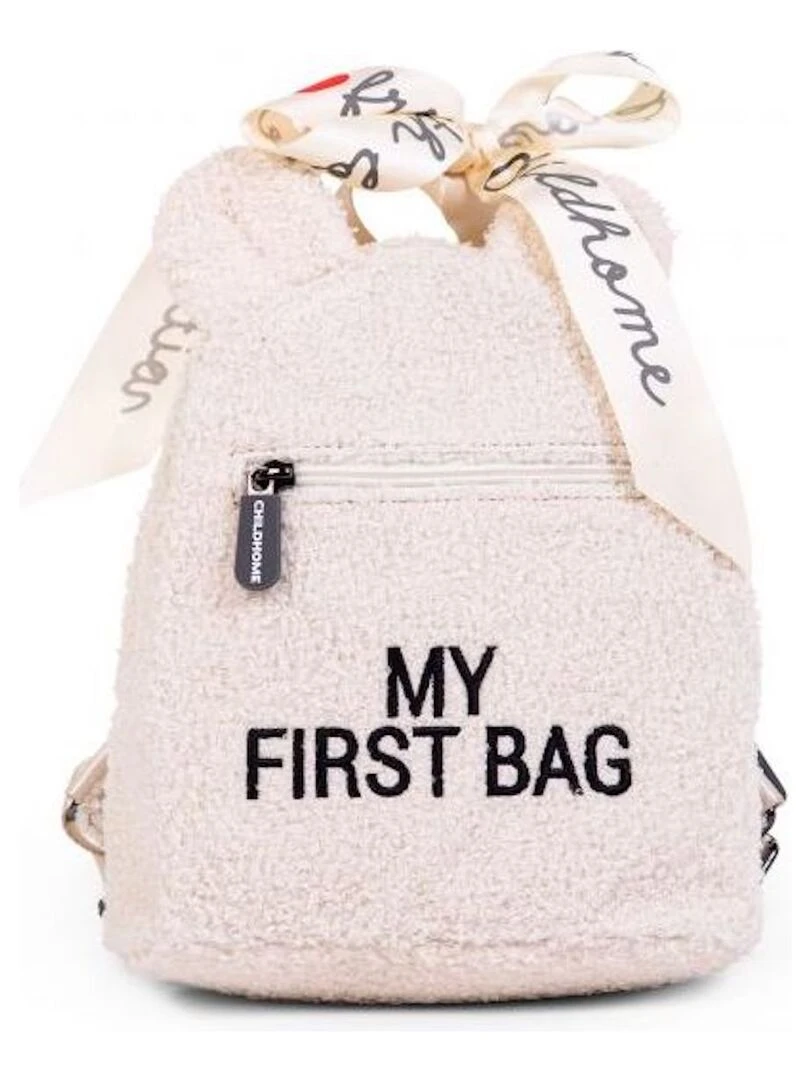 Sac à dos bébé My first bag Teddy écru (24 cm) Ecru