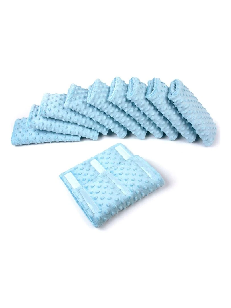 Tour de lit modulable 10 pièces extra doux  MINKY   Bleu