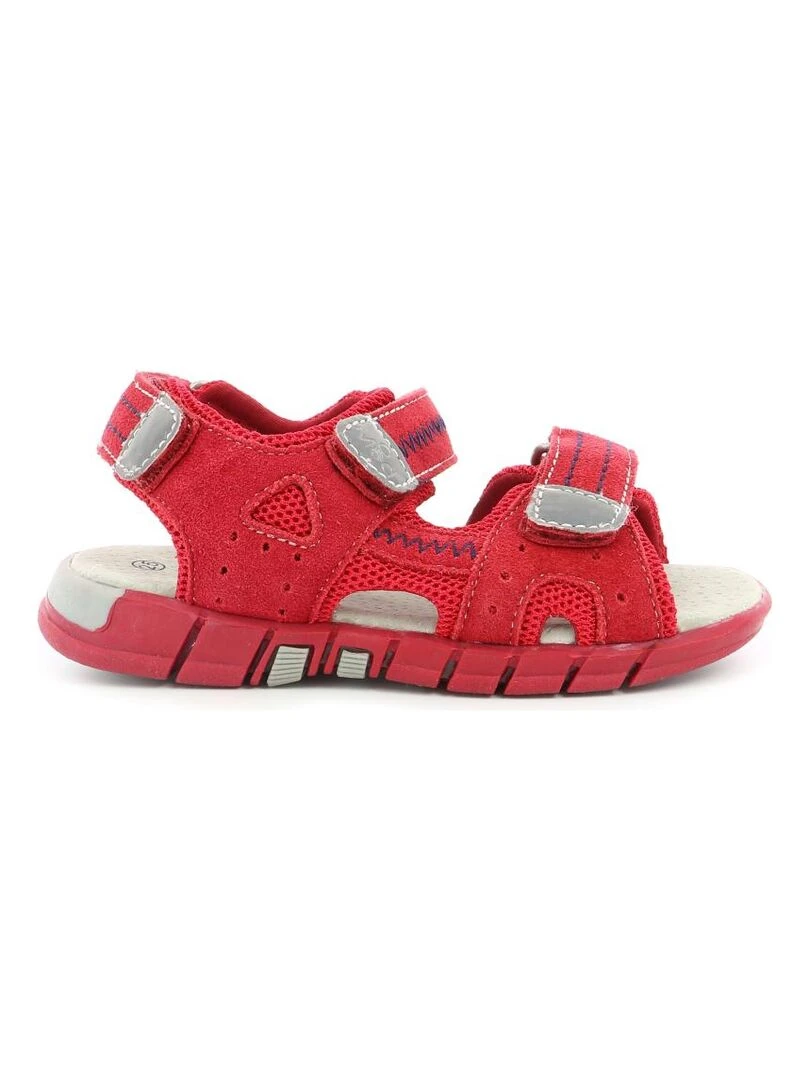 Sandales Cuir Tribath Rouge