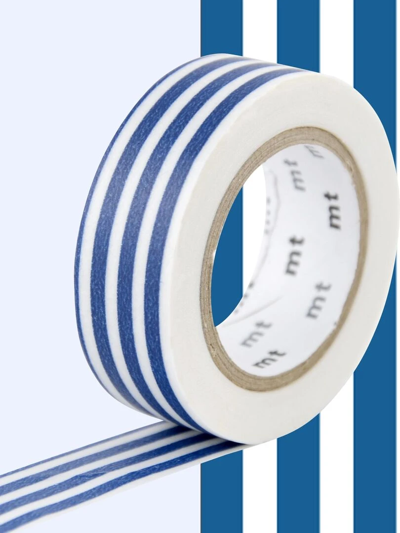 Masking tape lignes   Indigo   1 5 cm x 7 m   N/A