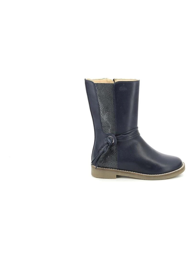 Bottes Cuir Widol Bleu marine