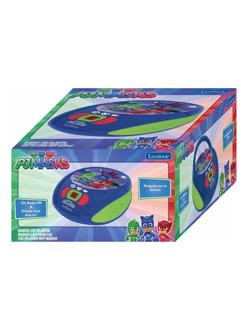 Lecteur Cd Portable Avec Prise Micro Pyjamasques   N/A