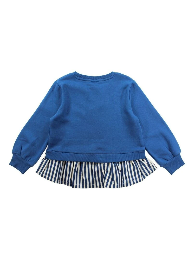 Disney Sweat fille imprimé Minnie en coton Bleu marine