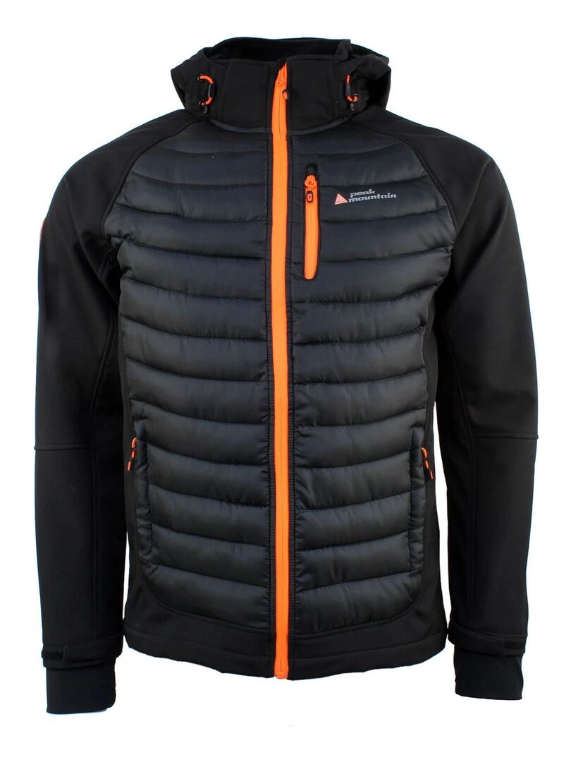 Blouson softshell homme CAPASO PEAK MOUNTAIN Noir Noir