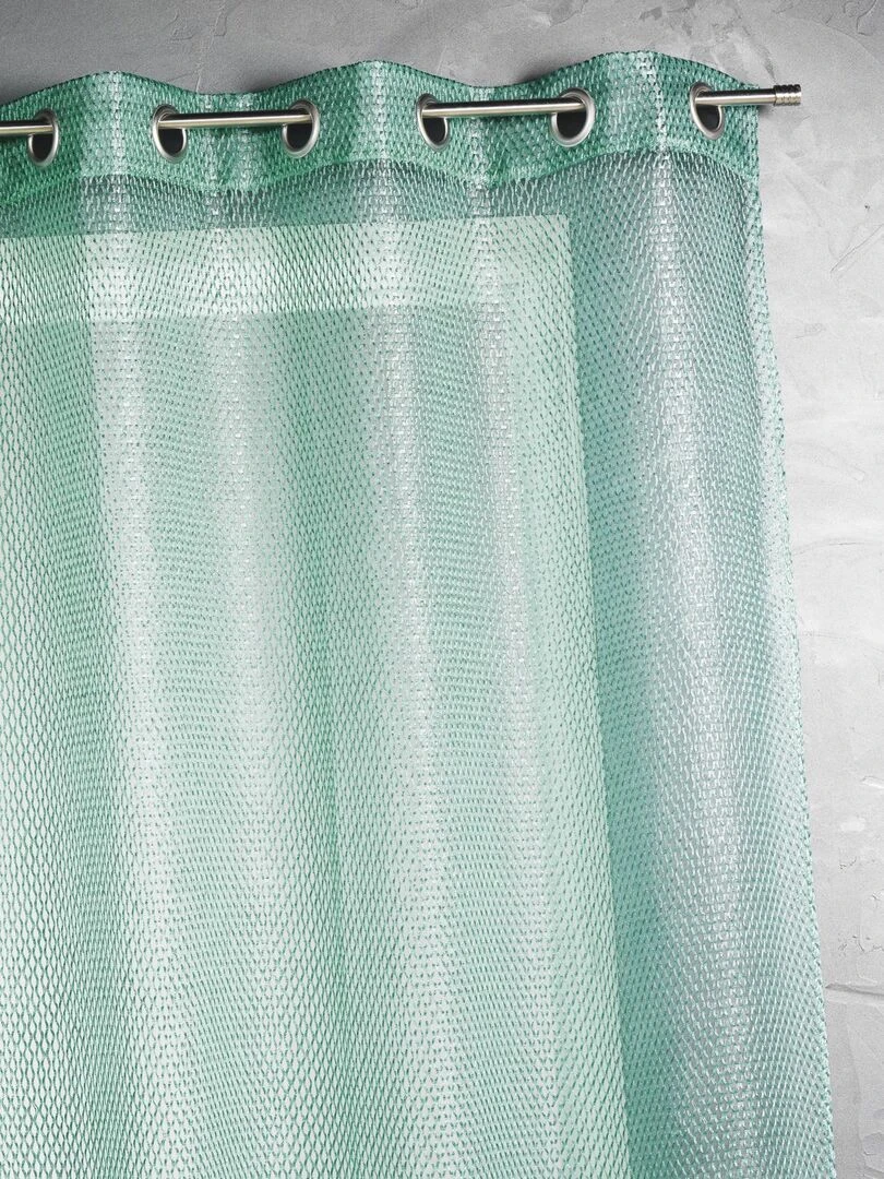 Voilage en organza fantaisie Effet "résille" Vert