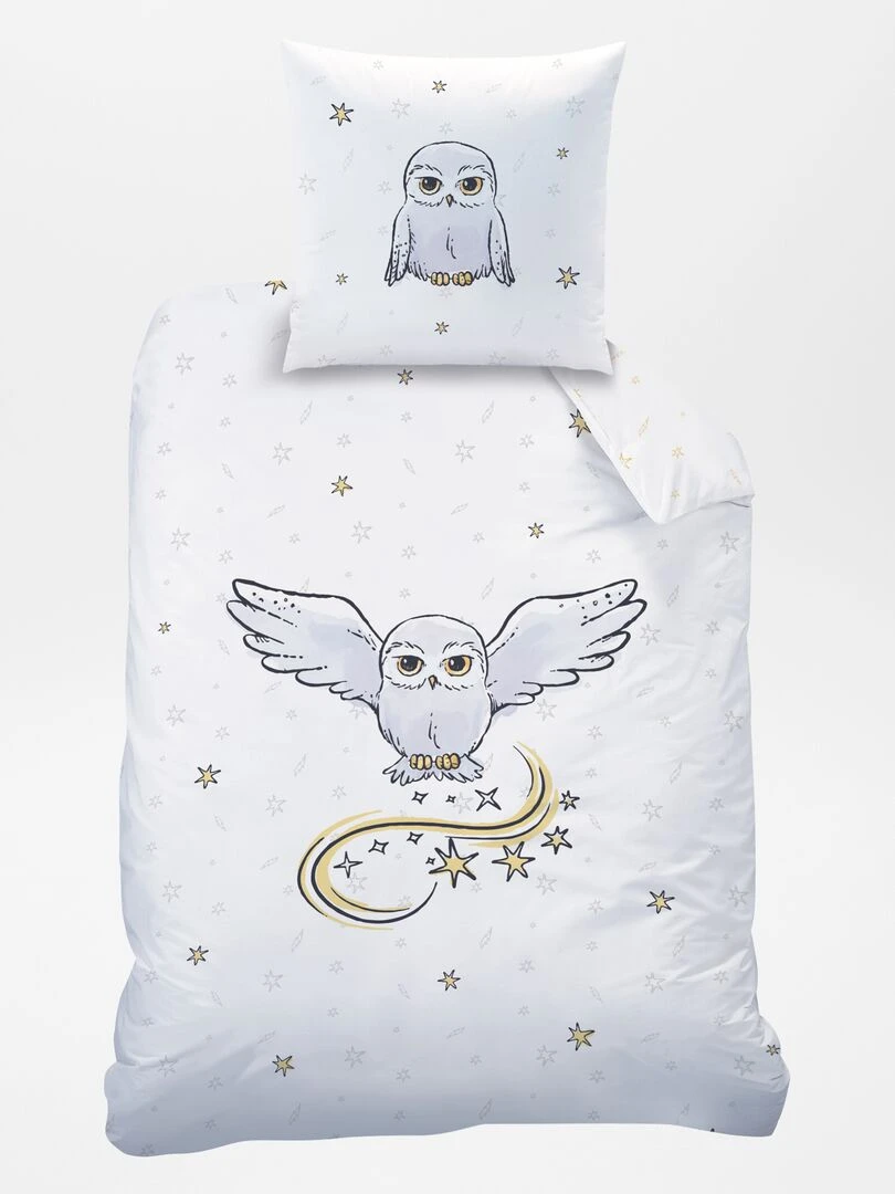 Parure de lit 'Harry Potter'   1 personne   blanc