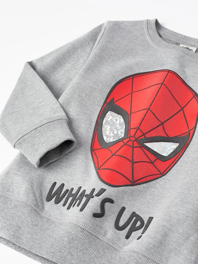 Sweat en Coton pour Garçon 'Spider Man'   MARVEL SPIDERMAN   Gris
