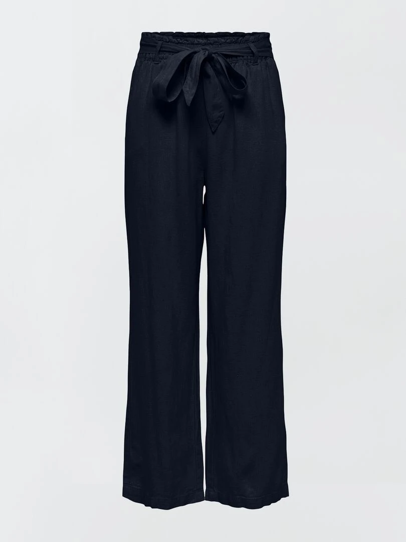 Pantalon en lin large 'JDY'   Bleu