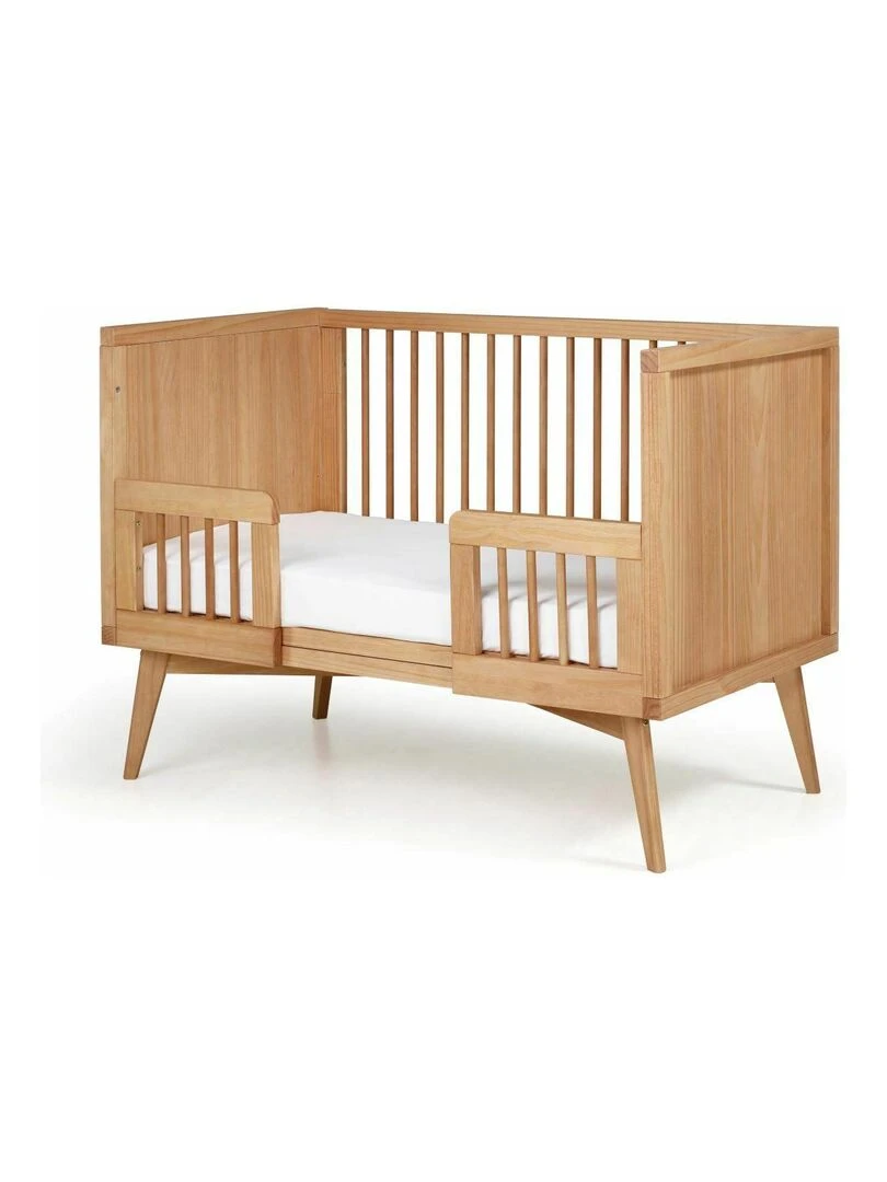 Lit bébé évolutif avec matelas Marley AKITEN RETAIL Marron