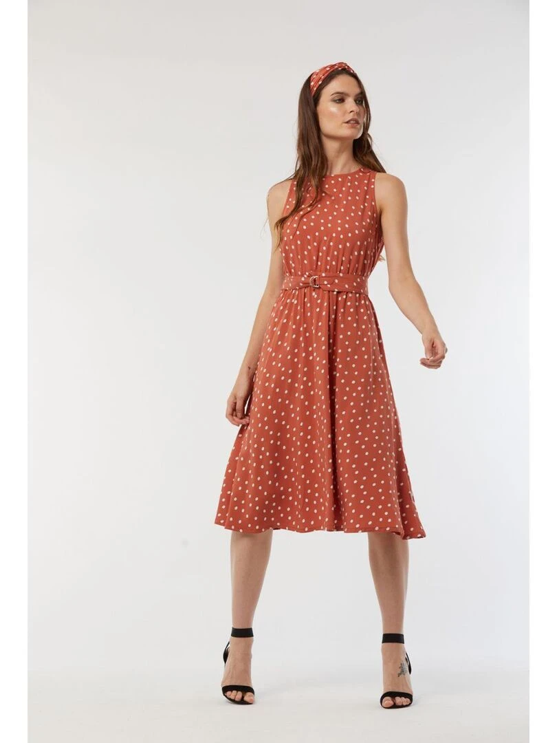 Lee Cooper   Robe sans manches viscose  LILOU   Orange