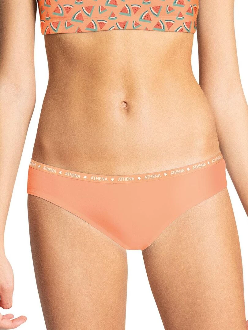 Lot de 3 slips fille Ecopack Girl Mode   Fille   Blanc Rose