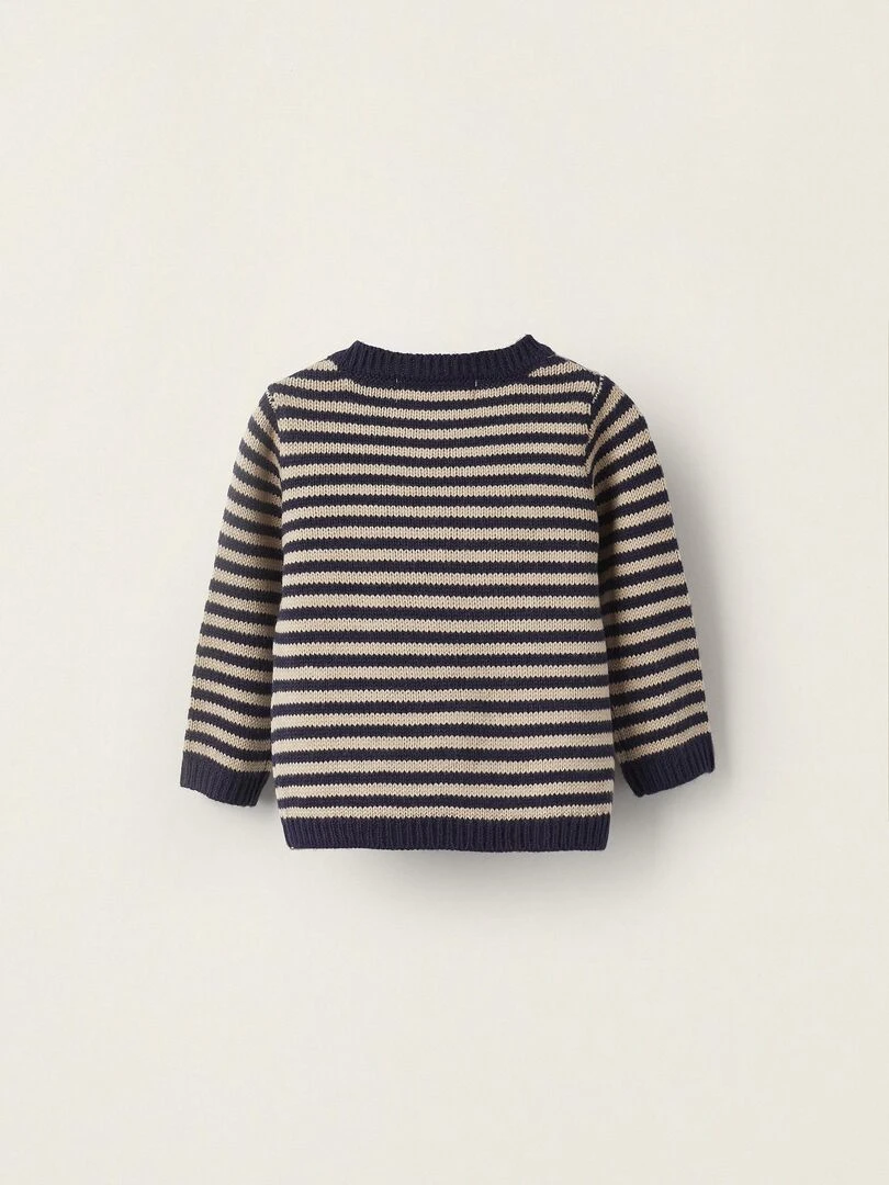 Pull en Maille pour Nouveau Né 'Rudolph Noël' NOËL Bleu foncé