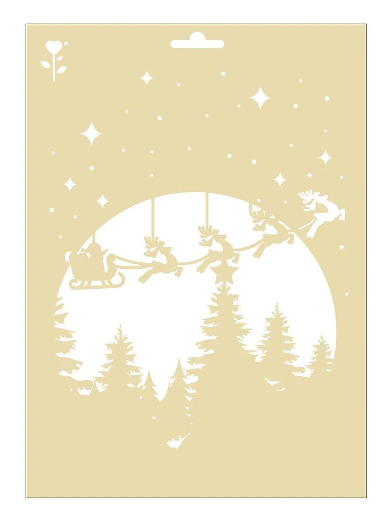 Pochoir de Noël A4   Clair de lune   N/A