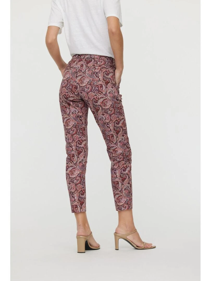Lee Cooper   Pantalon coton chino slim JEMILA   Rouge brique