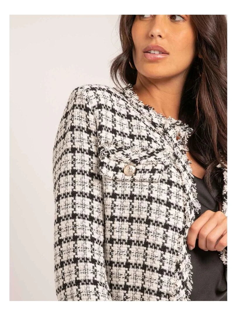 Veste tweed ULMAN   Noir