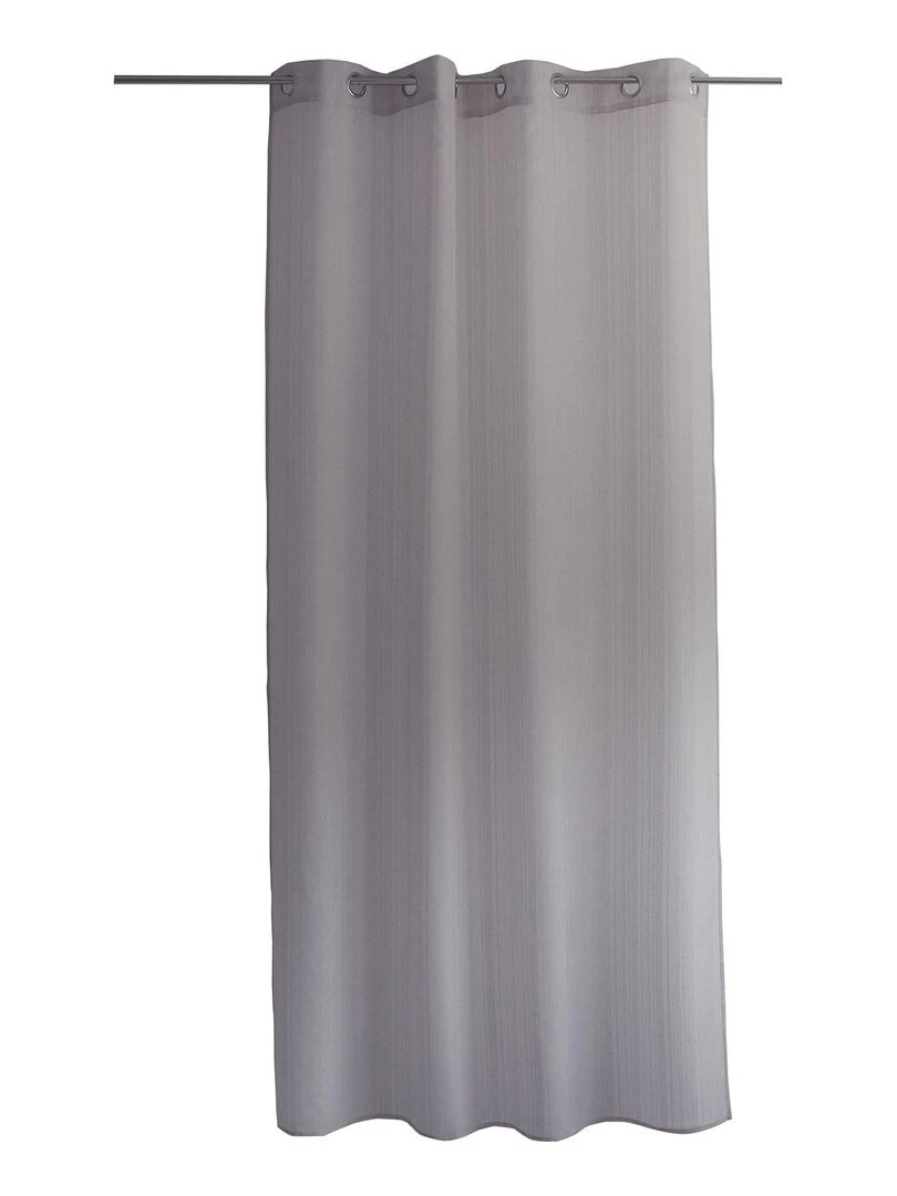 Voilage tamisant à bande tissée   Gris clair