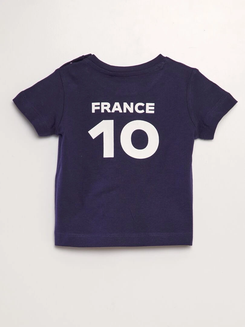 T shirt en coton EURO 2024 Bleu 'France'