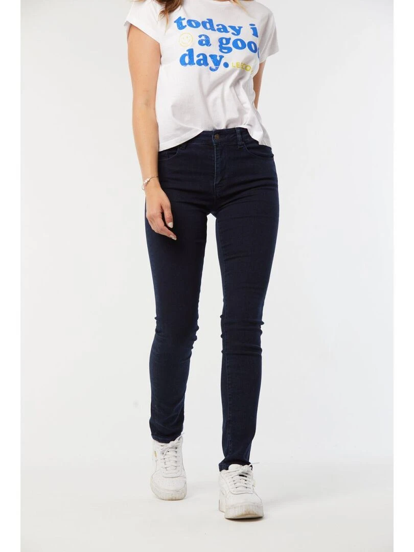 Lee Cooper Jean coton slim LC135 Bleu