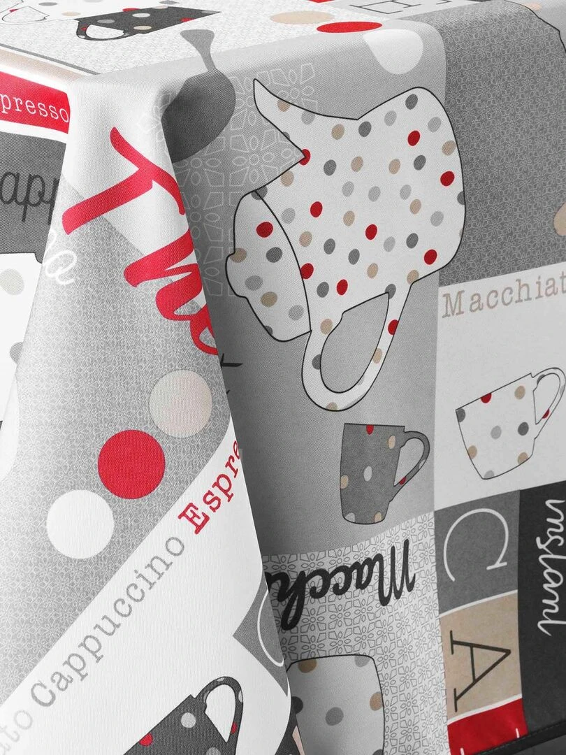 Nappe 150 x 240 cm Dejeuner   Gris