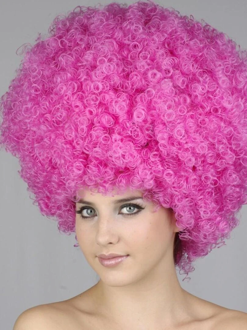 Perruque volumineuse Disco Rose