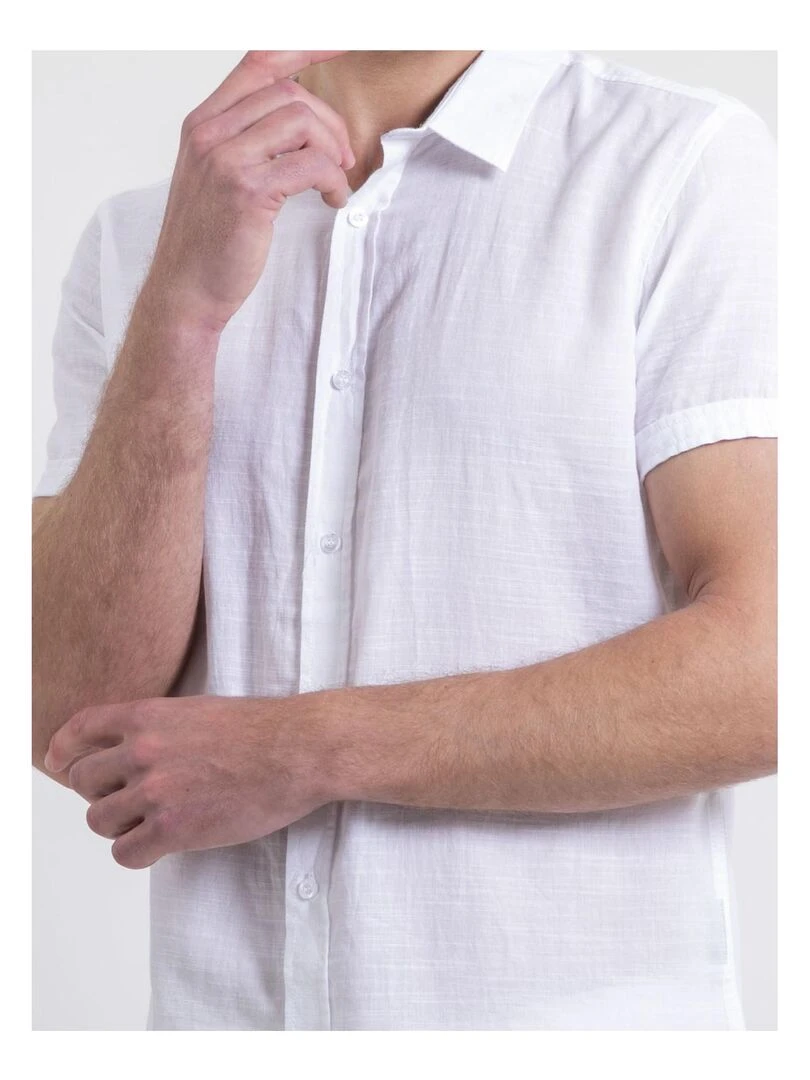 Chemise manches courtes DAPERMI   Blanc