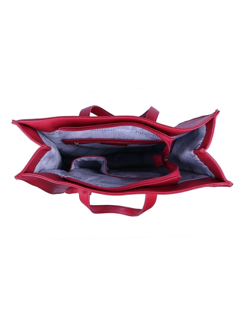 INFINITIF   SAC A MAIN FLAMBE   Rouge