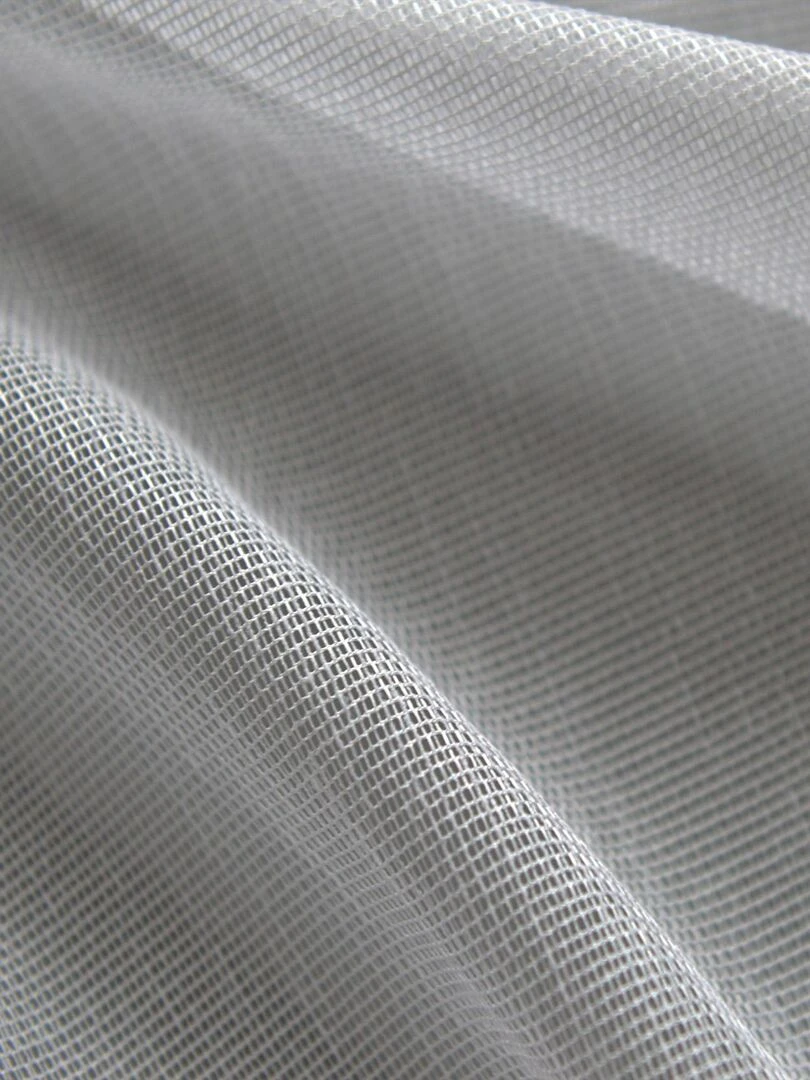 Voilage en étamine fantaisie à oeillet   Gris clair