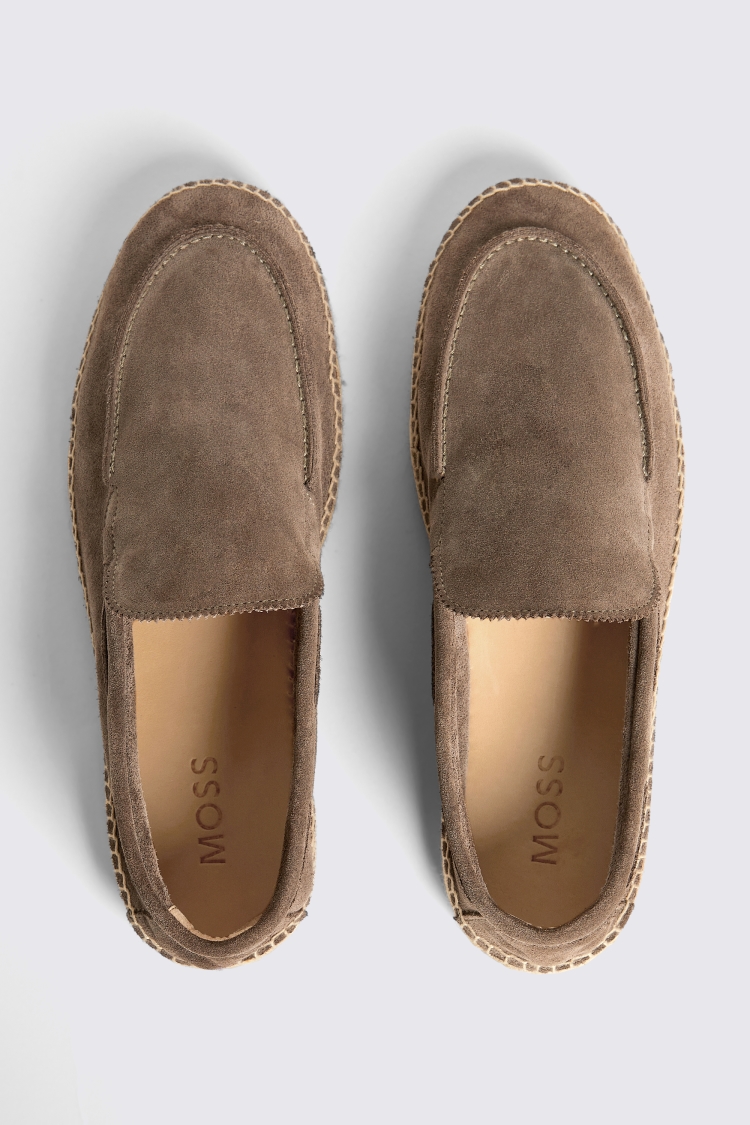 Taupe Suede Espadrille