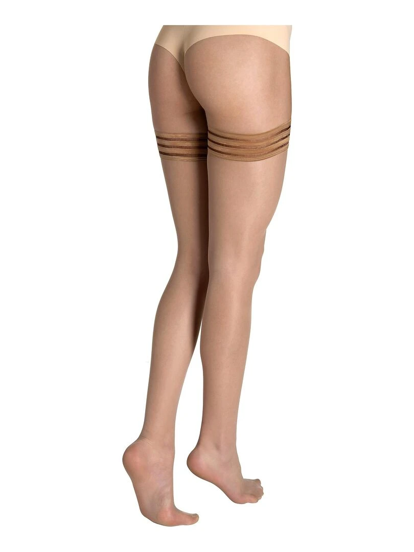 Bas autofixants 15 DEN Hold Up   Beige