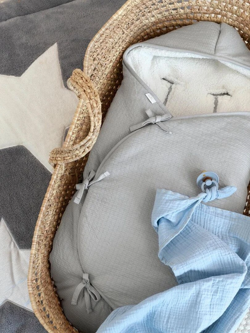 Bemini Nid d'ange doublé Pady tetra jersey et teddy   Gris