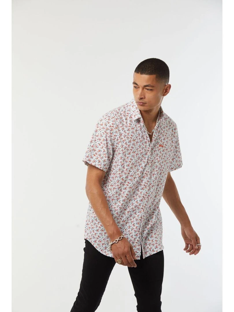 Lee Cooper   Chemise manches courtes coton comfort DUYA   Blanc