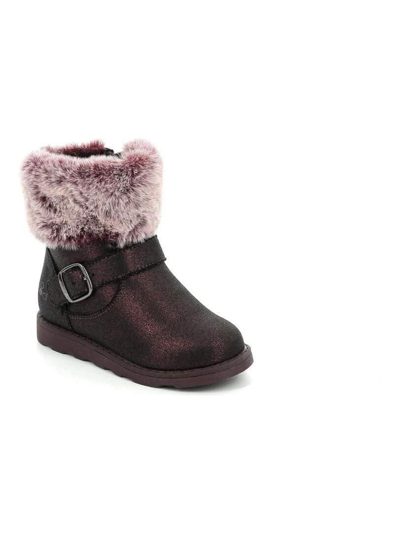 Boots Synthetique Aldizia Bordeaux