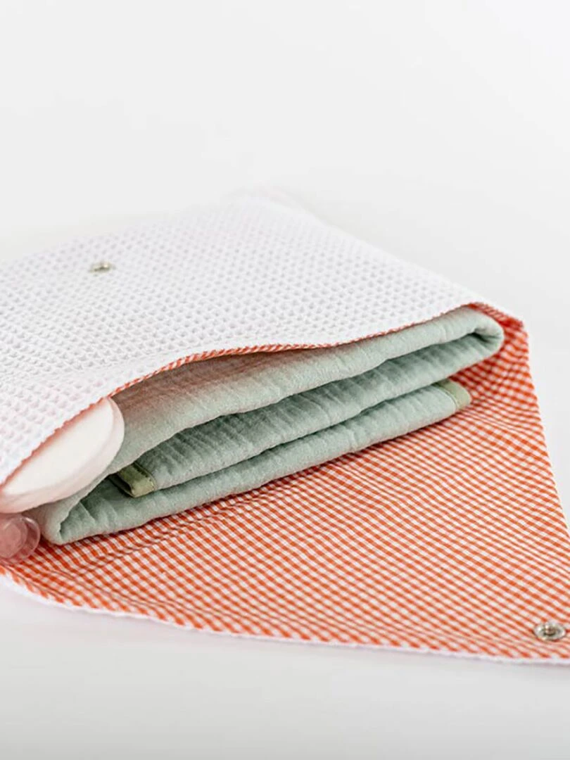Pochette de rangement en Coton Bio Blanc