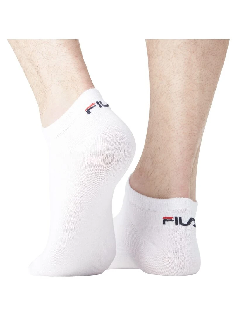 Lot de 6 Paires de Chaussettes socquettes homme Fila   Blanc
