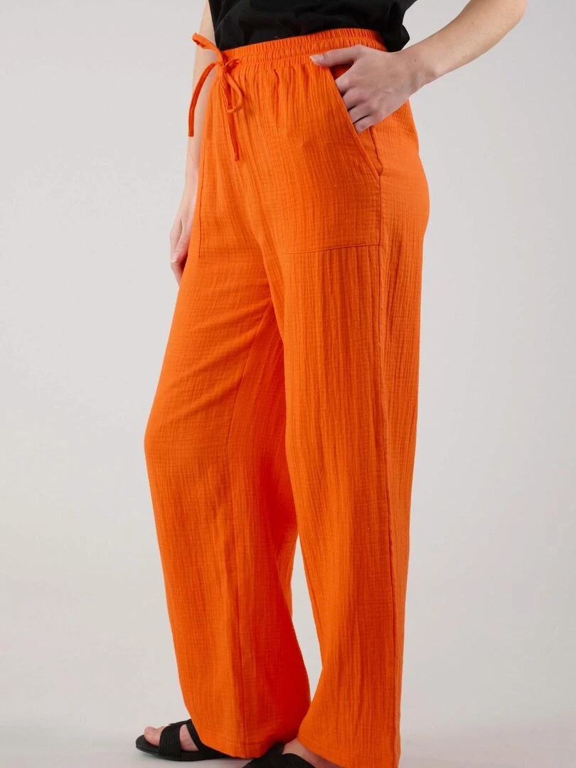 Pantalon décontracté long pour femme 'Deeluxe'   Orange