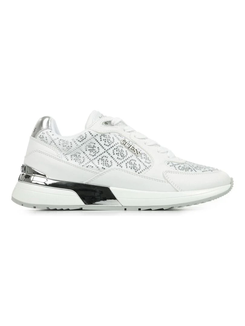 Baskets Guess Moxea 10 Blanc Argenté