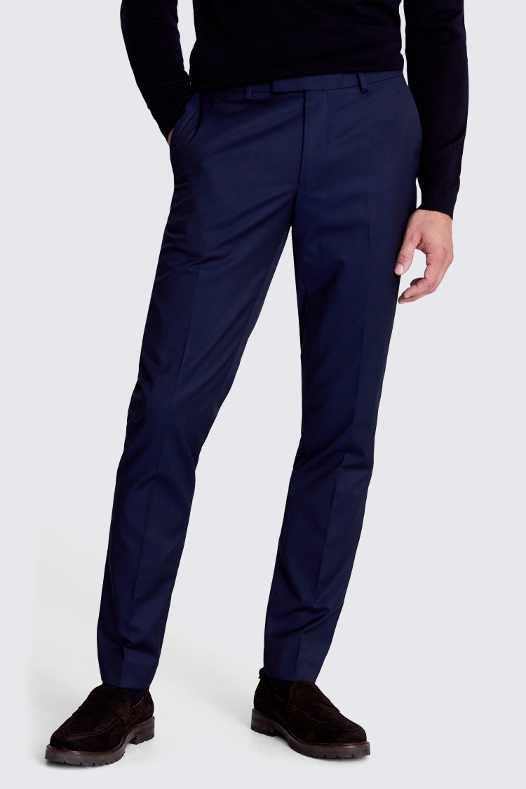 Slim Fit Ink Stretch Trousers Buy Online at Moss