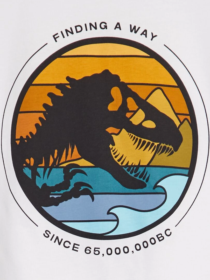 Pyjama court 'Jurassic World'   2 pièces   Blanc