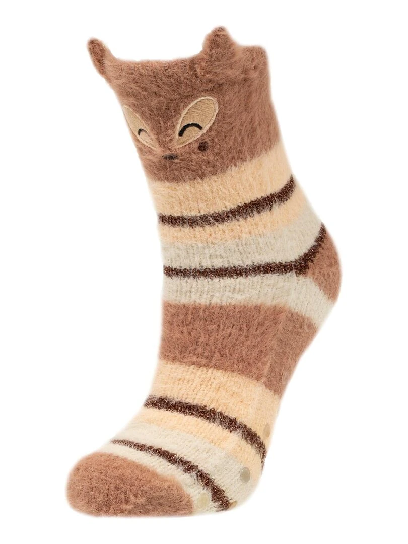 Chaussettes Femme Renard Multicolore